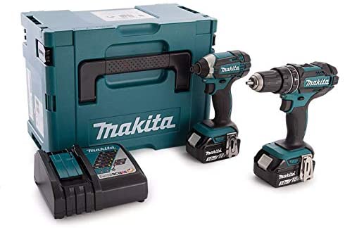 Makita DLX2131JX 2 Piece Cordless Kit 18V DHP482 + DTD152 (2 x 5.0Ah Batteries)